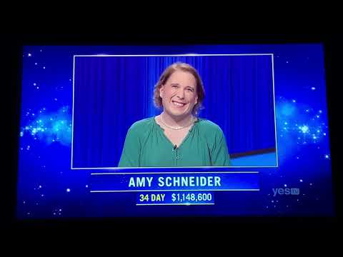 Jeopardy, intro - Amy Schneider DAY 35 (1/18/22)