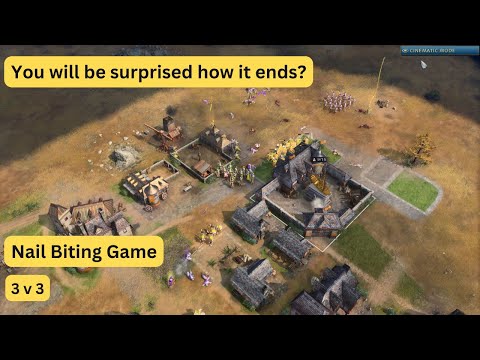 AOE4 | 3vs3 Nail biting game 🙀. Playing French