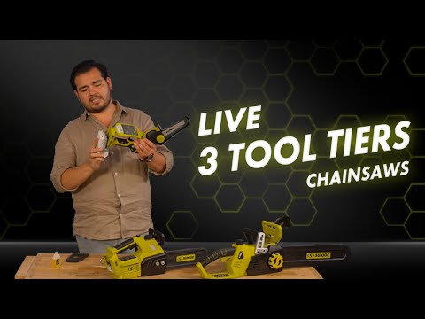 How to choose your chainsaw / Three Tool Tiers Live  - Snow Joe + Sun Joe 2022