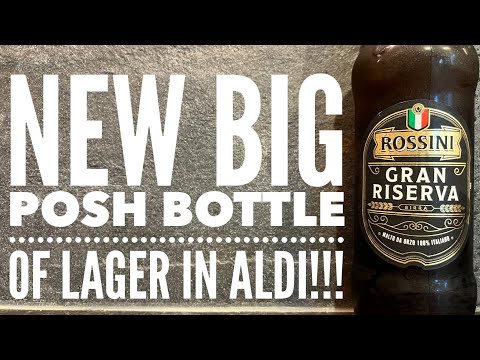 *NEW* Aldi Rossini Gran Riserva Lager Review | Aldi Peroni Gran Riserva Rip Off