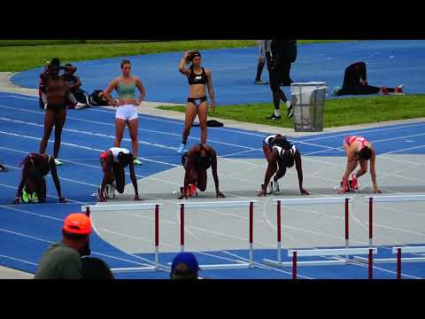Women 100m Hurdles Prelim 1 Tru Fit Athletic Sprint Series #2 2022 Tropical Park, Miami, FL