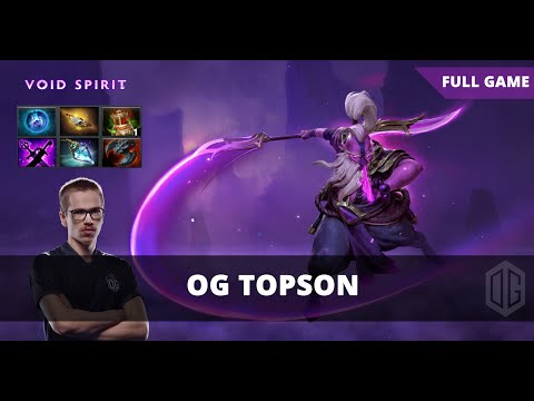 OG Topson Void Spirit - Dota 2 Pro Gameplay New 7.23 Patch