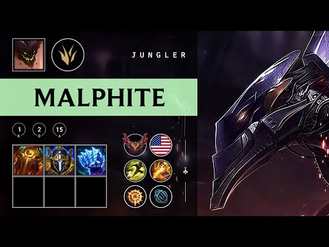 Malphite Jungle vs Jarvan IV - NA Grandmaster Patch 25.24