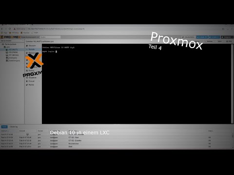 Teil 4: Linux-Container (LXC) mit Debian 10 erstellen unter Proxmox VE