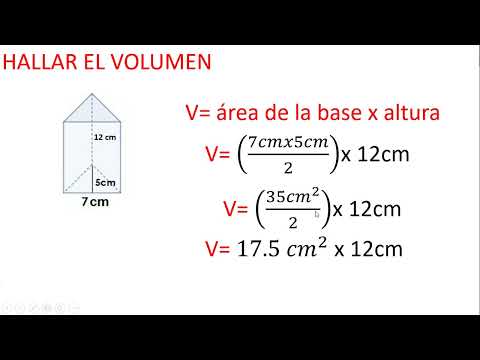 VOLUMEN DE UN PRISMA TRIANGULAR