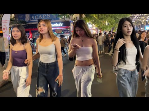Hidden! Cambodia Nightlife 2025 - Walking Tour in Phnom Penh City, Explore Phnom Penh at Night [4K]
