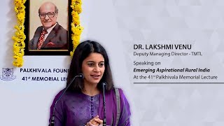 Dr Lakshmi Venu - 41 Palkhivala Memorial Lecture