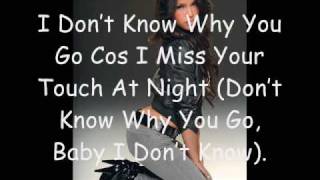 Cassie - Miss Your Touch/with - lyrics.