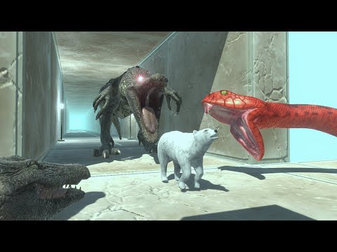 Tunnel of Nightmares Challenge | Escape from Reptiles - Animal Revolt Battle Simulator