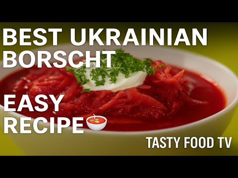 How to Make Authentic Ukrainian Red Borscht Soup 🍲 | Easy Recipe