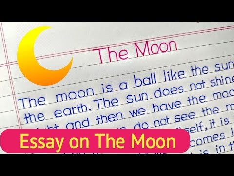 essay on moon || paragraph on the moon || essay on moon in english ||