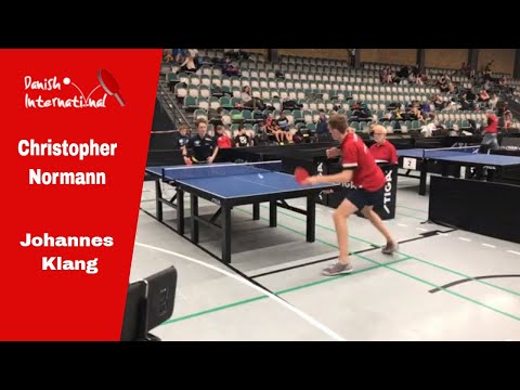 Table tennis: Christopher Normann vs Johannes Klang