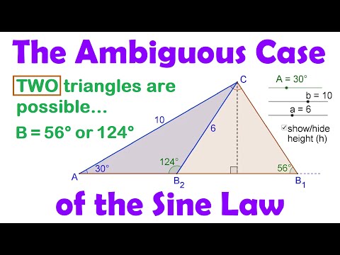 Ambiguous Case of the Sine Law • [2.3c] Pre-Calculus 11