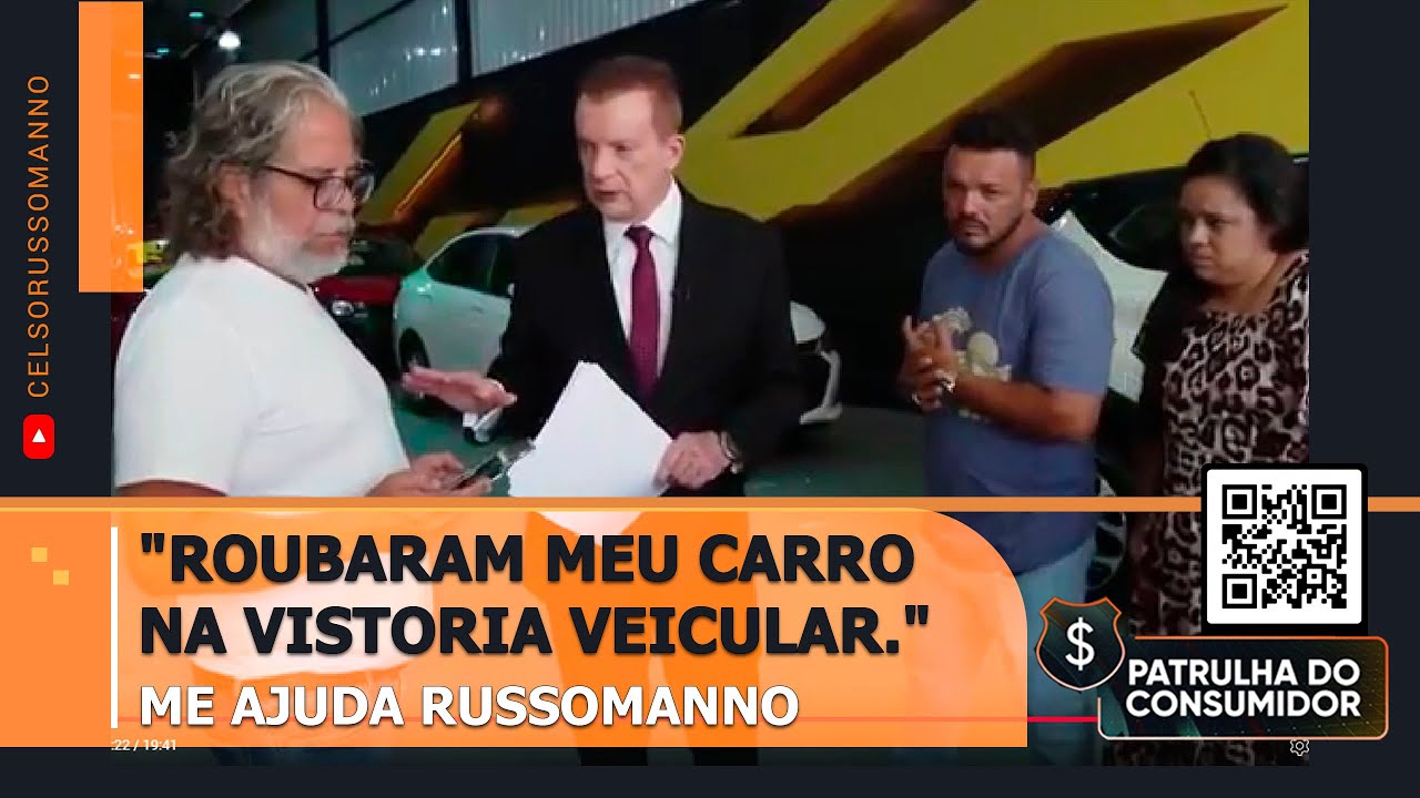 "Roubaram meu carro na vistoria veicular. Me ajuda Russomanno"