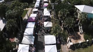 preview picture of video 'Cedar Key Seafood Festival Fly Over 2014'