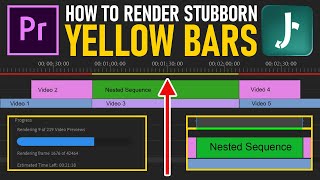 How Can I Render Yellow Bars in Premiere Pro?