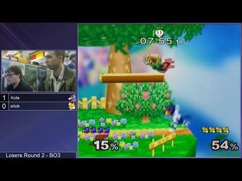 GSS 103 SSBM - Kota (Falco) vs. elicik (Fox) - Melee LR2