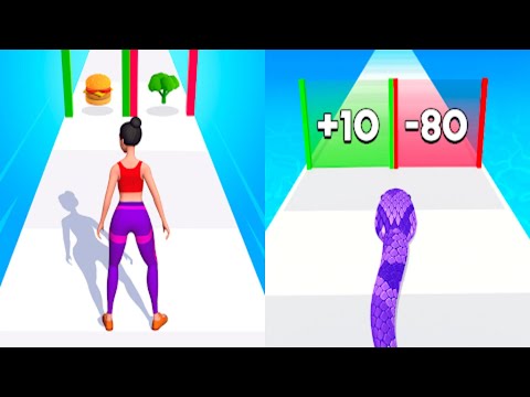 Twerk Race 3D VS Snake Run Race Gameplay Mobile Game Walkthrough
