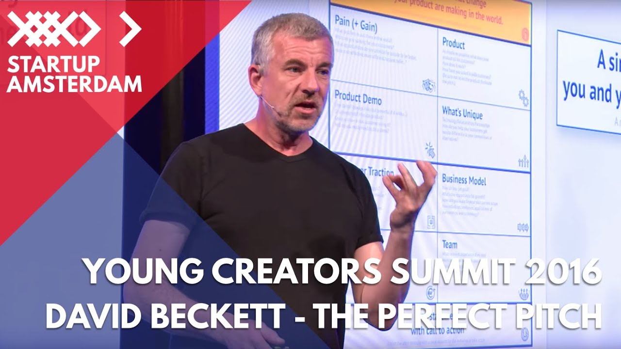 How to give the perfect pitch - with TedX speech coach David Beckett - Young Creators Summit 2016
