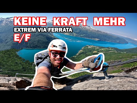 der schwerste Klettersteig in Norwegen? Extrem Via Ferrata Ragnarok E/F