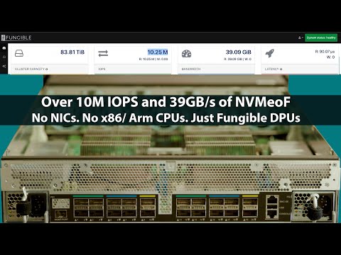 Fungible F1 DPU Powered Storage Hands-on at Fungible HQ