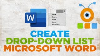 How to Create a Drop Down List in Word