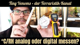 Hygrometer und Thermometer für die Terraristik - Analog oder doch besser Digital? | #TeamTinyVenoms