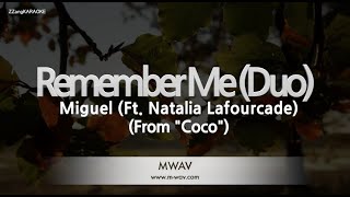 Miguel-Remember Me (Duo) (From &quot;Coco&quot;) (Ft. Natalia Lafourcade) (MR/Inst.) (Karaoke Version)
