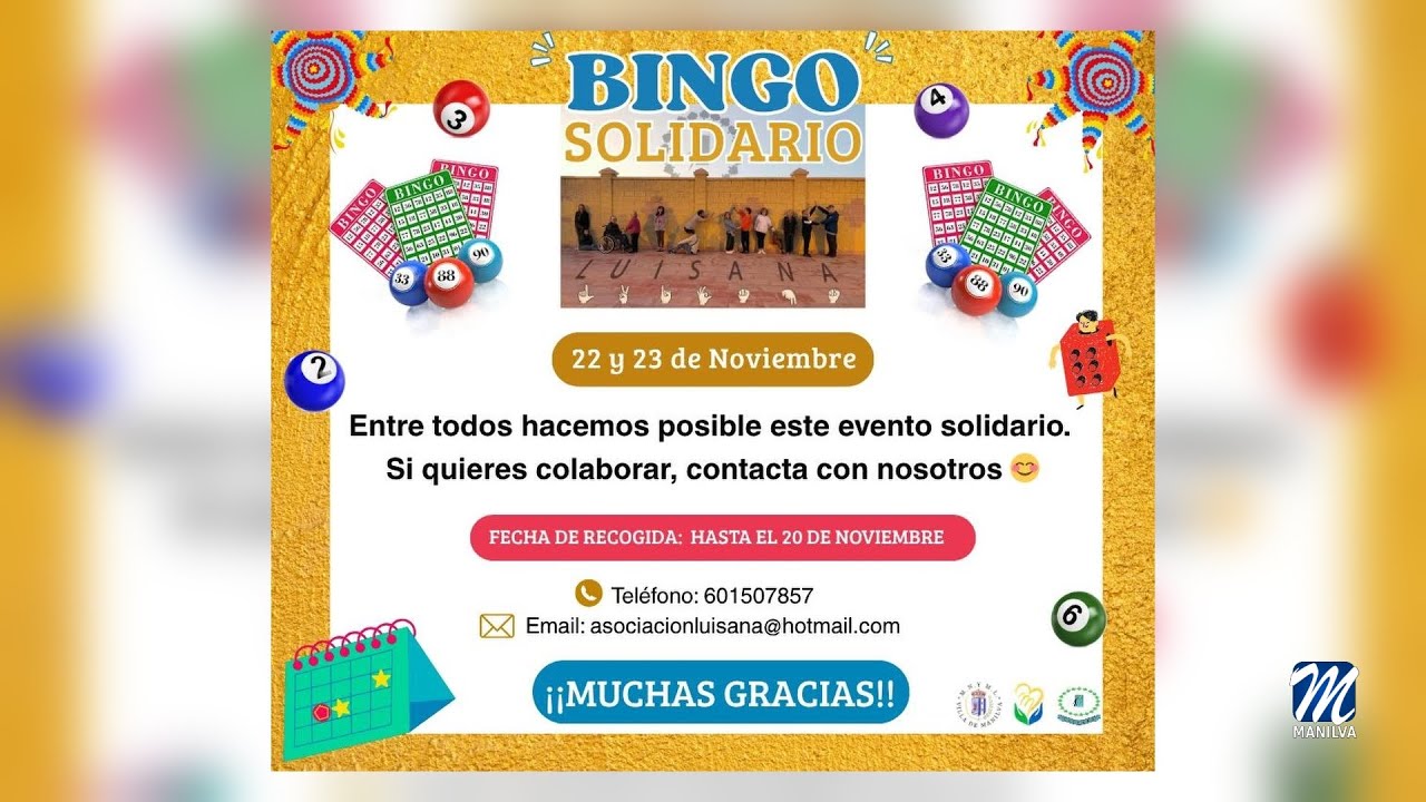 Hasta el 20 de noviembre podrán colaborar en el Bingo Solidario