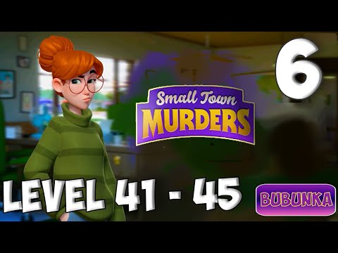 Small Town Murders Match 3 Levels 41 - 45 Case 1[ Gameplay Story ] Part 6
