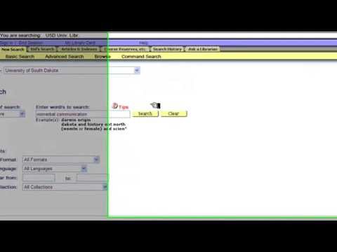 USD Library Catalog (ALEPH) Part 1: Basic Searching