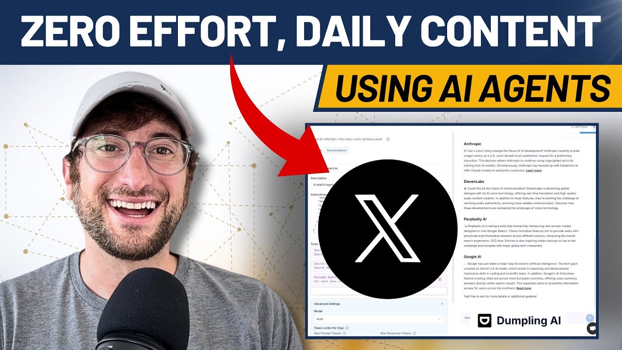 How to set up Dumpling AI agents to research & post daily (no human input)