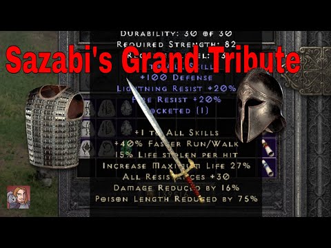 D2R Upgraded Sets - Sazabi's Grand Tribute