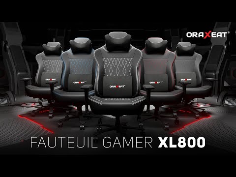 Siège confortable et réglable ORAXEAT XL800 - Inclinaison 160° - Gris - Réf : ORX_XL800_BKGRY_7
