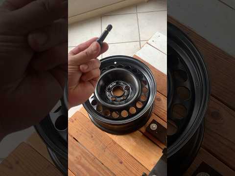 How to install a tire valve stem
