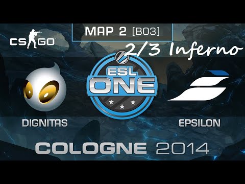 Dignitas vs Epsilon - 2/3 Inferno. Мажор ESL One Cologne 2014. Playoff 1/4 Стадия. CS:GO