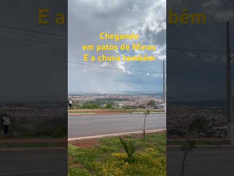 De Brasília chegando em Patos de Minas MG ￼e a chuva também #natureza #patosdeminas #chuva ​⁠