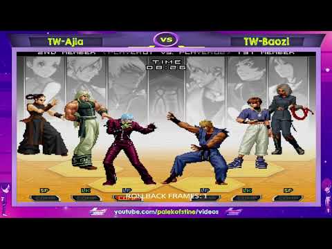 Ajia (素嘉) Vs Baozi (包子) FT10 KOF 2002 UM - Level Muito Forte