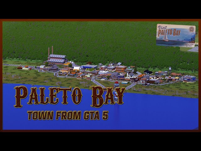 Paleto Bay - rural town from GTA V Minecraft Map