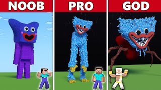 Huggy Wuggy Statue build challenge - Noob vs Pro vs God / Animation