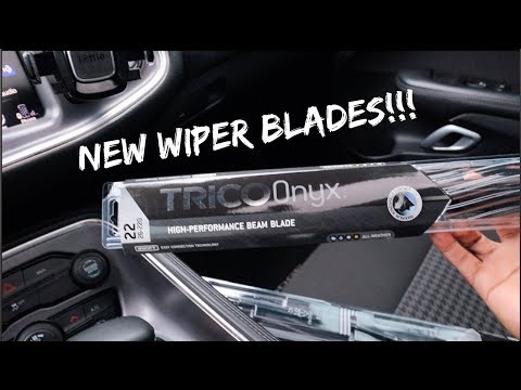 NEW TRICO ONYX WIPER BLADES FOR THE CHALLENGER!!!