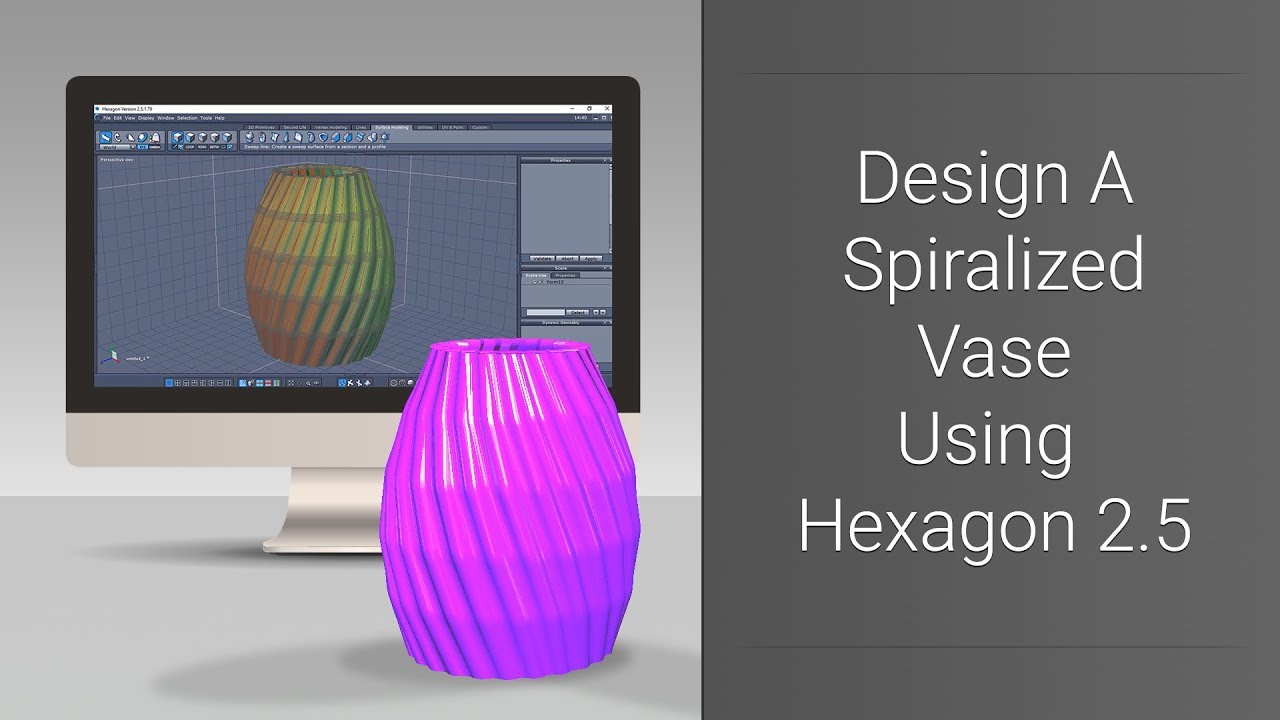 Designing A Spiral Vase For 3D Printing In Hexagon 2