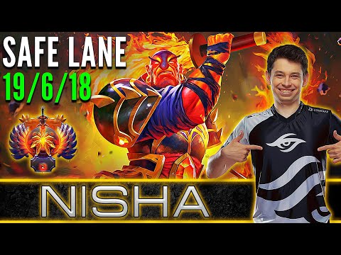 Liquid.Nisha  [ Ember Spirit ]  Safe Lane Carry Pro Gameplay  [ Patch 7.32d ]  Dota 2 Full Game