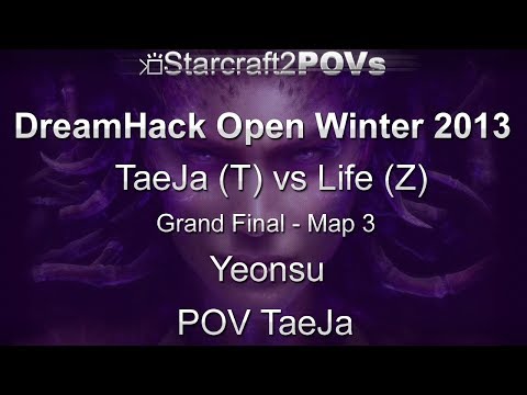 SC2 HotS - DreamHack Winter 2013 - TaeJa vs Life - Final - Map 3 - Yeonsu - TaeJa