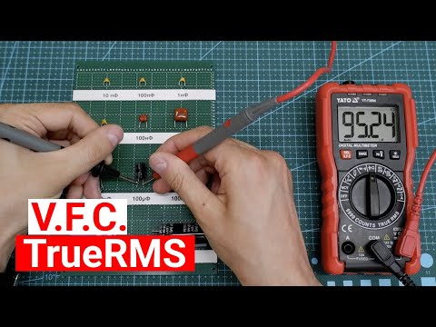 Мультиметр YATO с LCD-дисплеем и чехлом для измерения параметров (YT-73094)