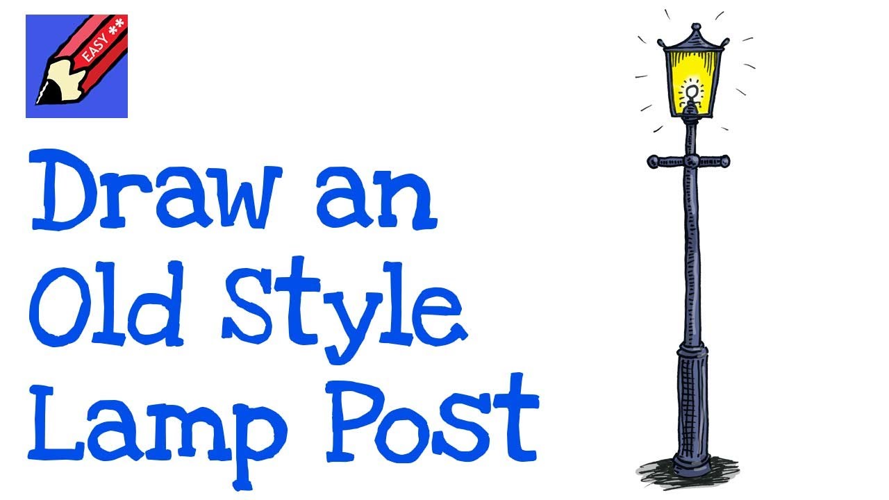 Watch video Draw a Lamp Post Real Easy Now Draw a Lamp Post Real Easy