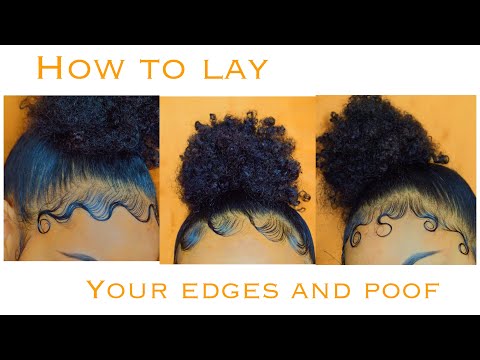 EDGES AND BUN TUTORIAL | How To Style Your Edges 3...