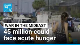 Tens of millions more in acute hunger if Mideast war drags on, UN warns • FRANCE 24 English