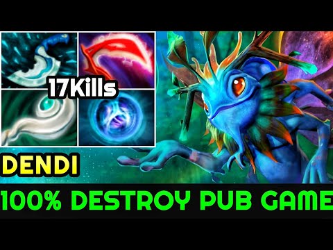 Dendi [Puck] Pro 100% No Mercy Destroy Pub Game 7.24 Dota 2