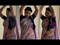 Jenni Periyanagam Saree Navel Dance Serial Actress Tamil